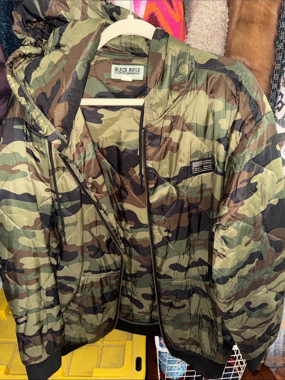 Black Rifle Coffee Company Camo Bomber Jacket